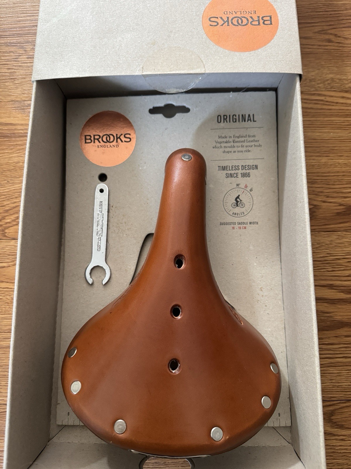 Brooks England 2002 B17S Women’s Leather/Steel Bicycle Saddle Seat, Brown