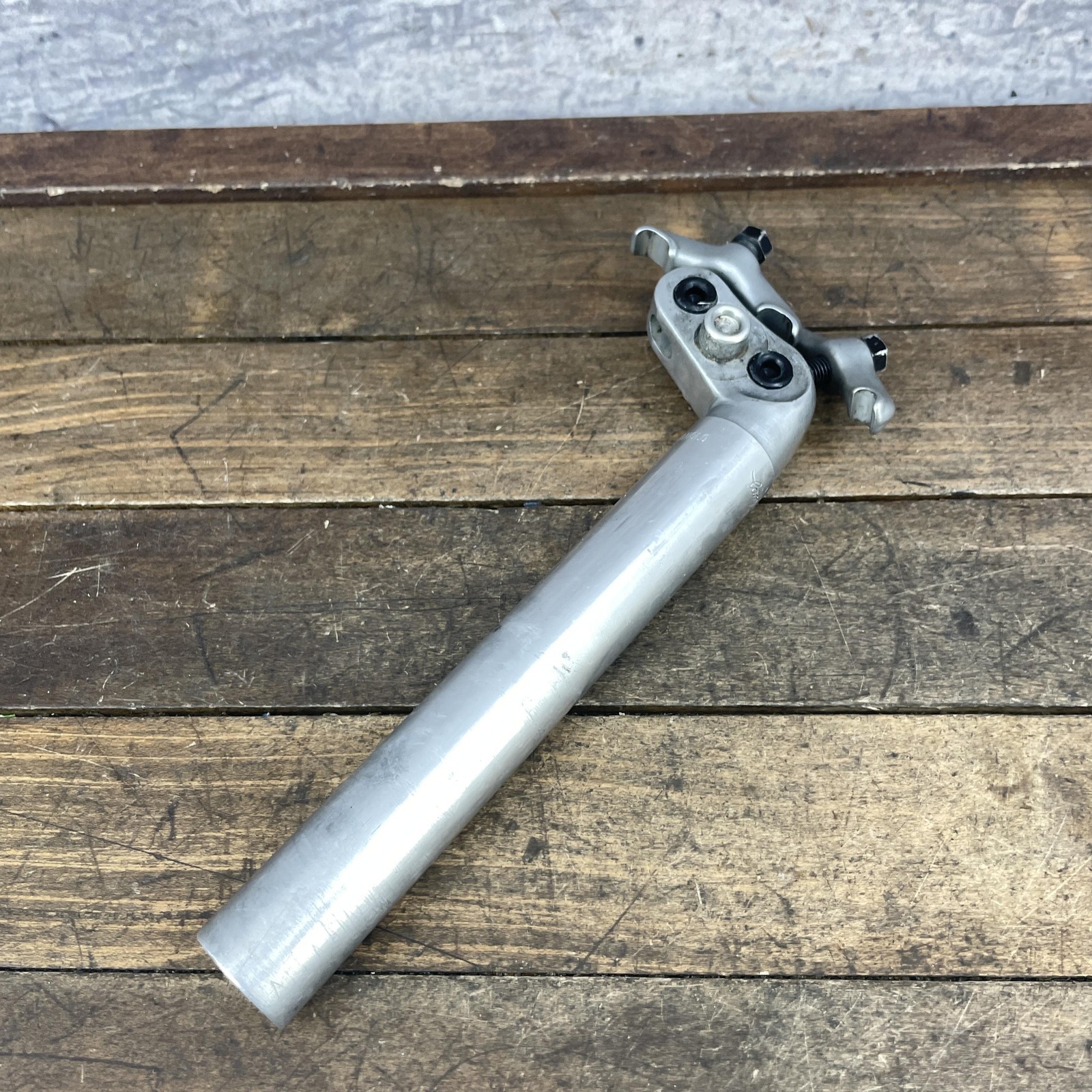 Vintage Campagnolo Seatpost 25mm French Silver Alloy 200mm Road Parts Only