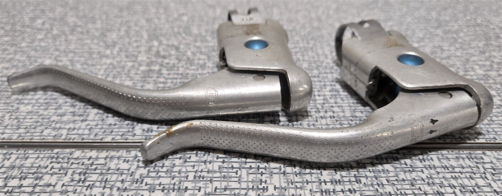 Vintage Lambert Blue Dot Drop Brake Levers 23.8mm