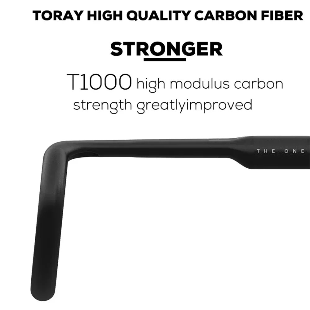 Carbon Handlebar for Gravel Road Bicycle 360-420mm Width Matte Handlebar