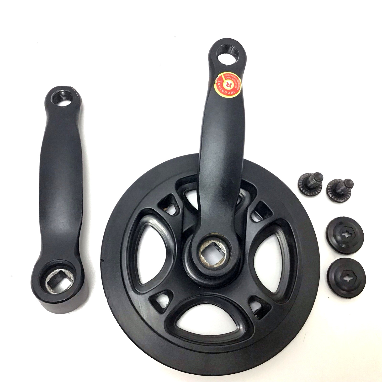 Kids Crankset w/Chain Guard & Pedals 127mm 1 x 6/7/8 speed 34t Kids Bike Crank
