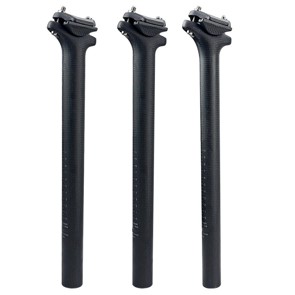 Carbon Fiber Bike Seatpost Lightweight 370mm 27 2mm 30 8mm 31 6mm for MTB
