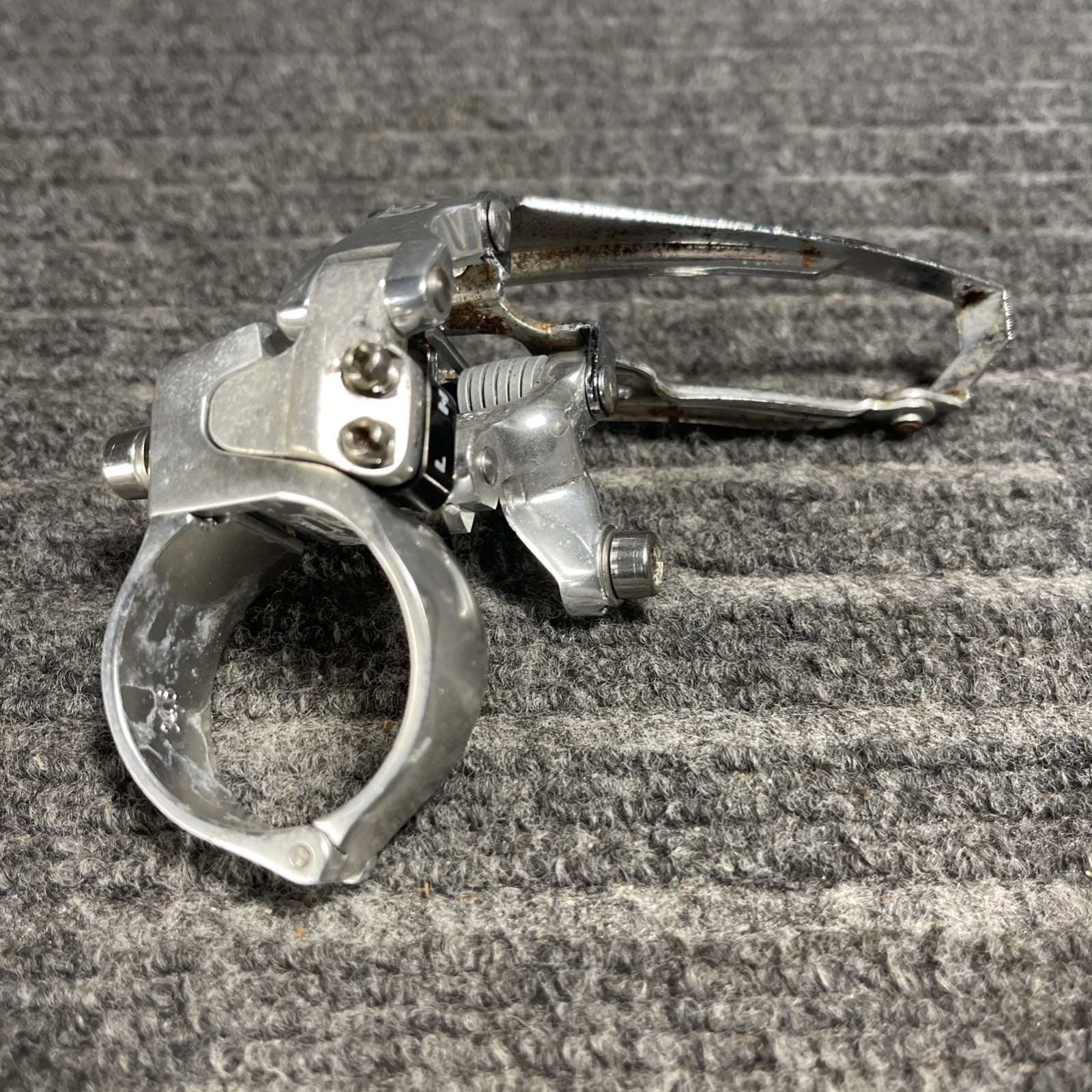 Vintage Sachs Huret Quartz Triple Front Derailleur Top Pull Clamp On 34.8mm MTB