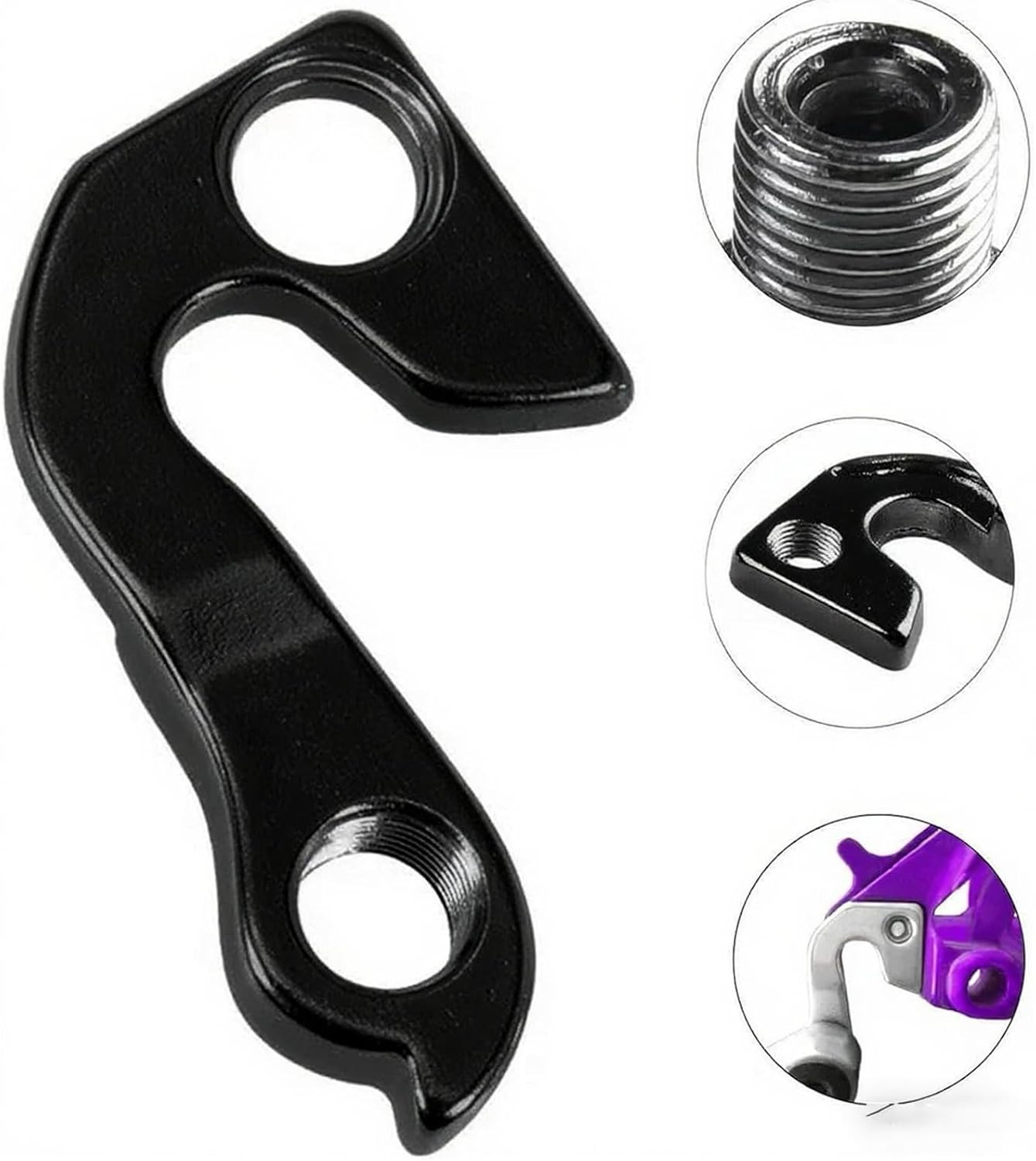 Bike Derailleur Hanger for GT, Aggressor, Avalanche, Standard, Black 2Pack