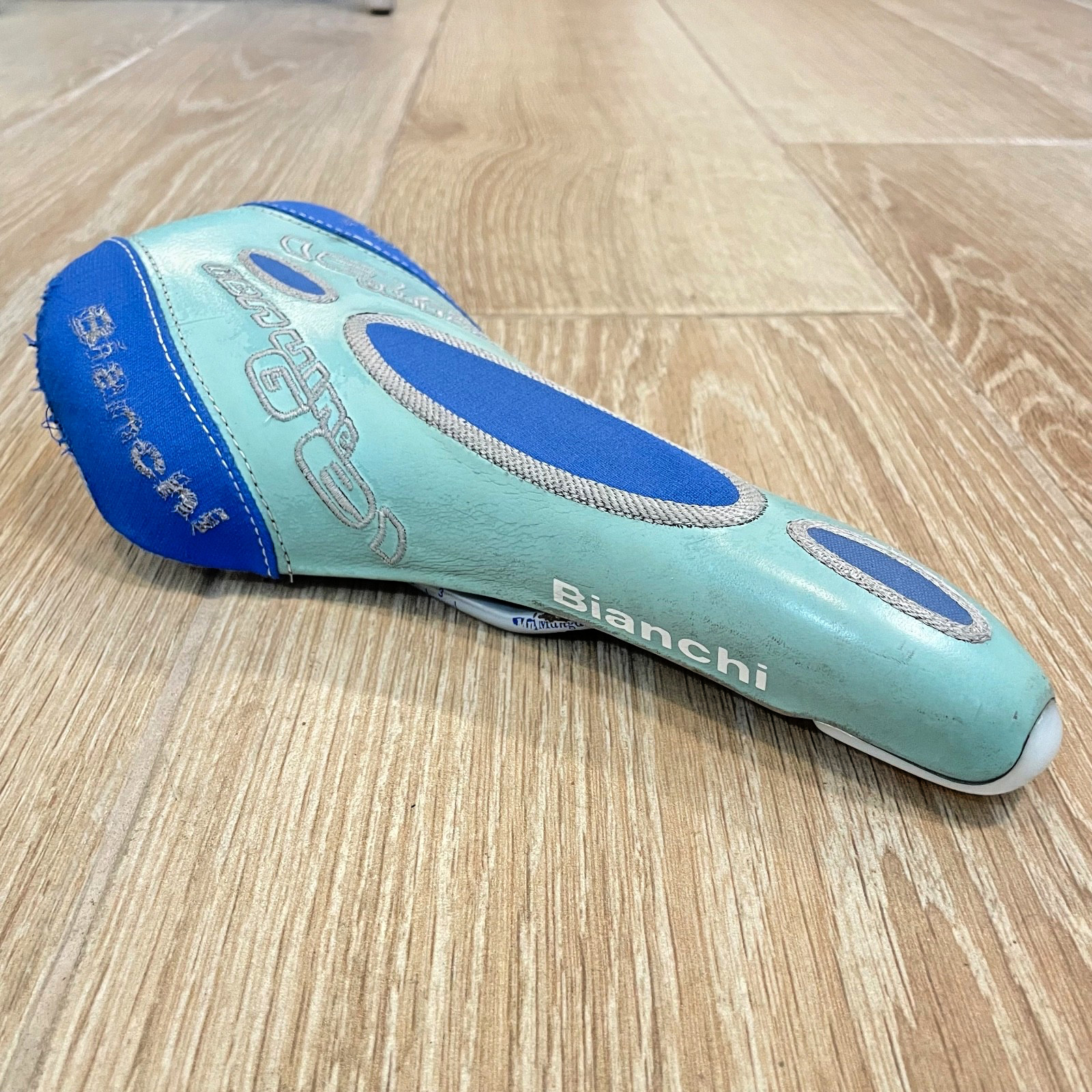 SELLE ITALIA TRIMATIC BIANCHI VINTAGE SADDLE SEAT RACING ROAD BIKE