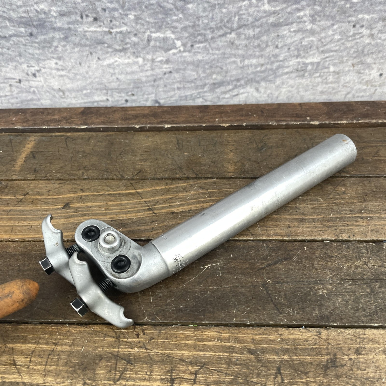 Vintage Campagnolo Seatpost 25mm French Silver Alloy 200mm Road Parts Only