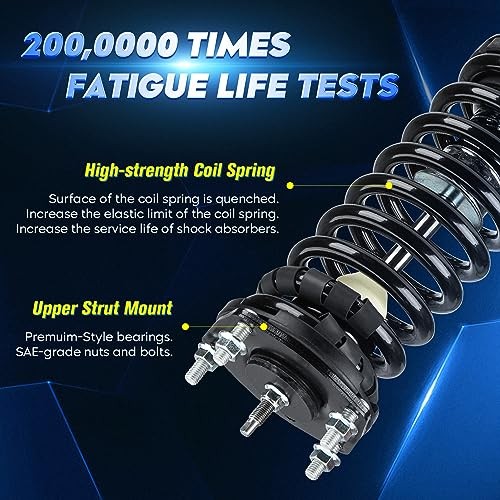 Strut Shock Assembly w/Coil Spring Compatible with Jeep Grand Cherokee Front