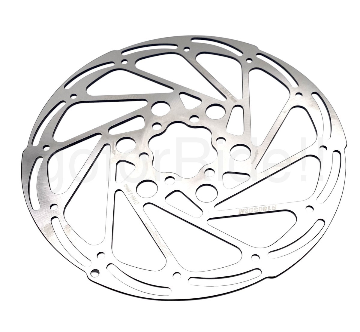 TRP R2 Bike Disc Brake Rotor, 180mm, 6-Bolt, 1.8mm, R180S02M, Silver