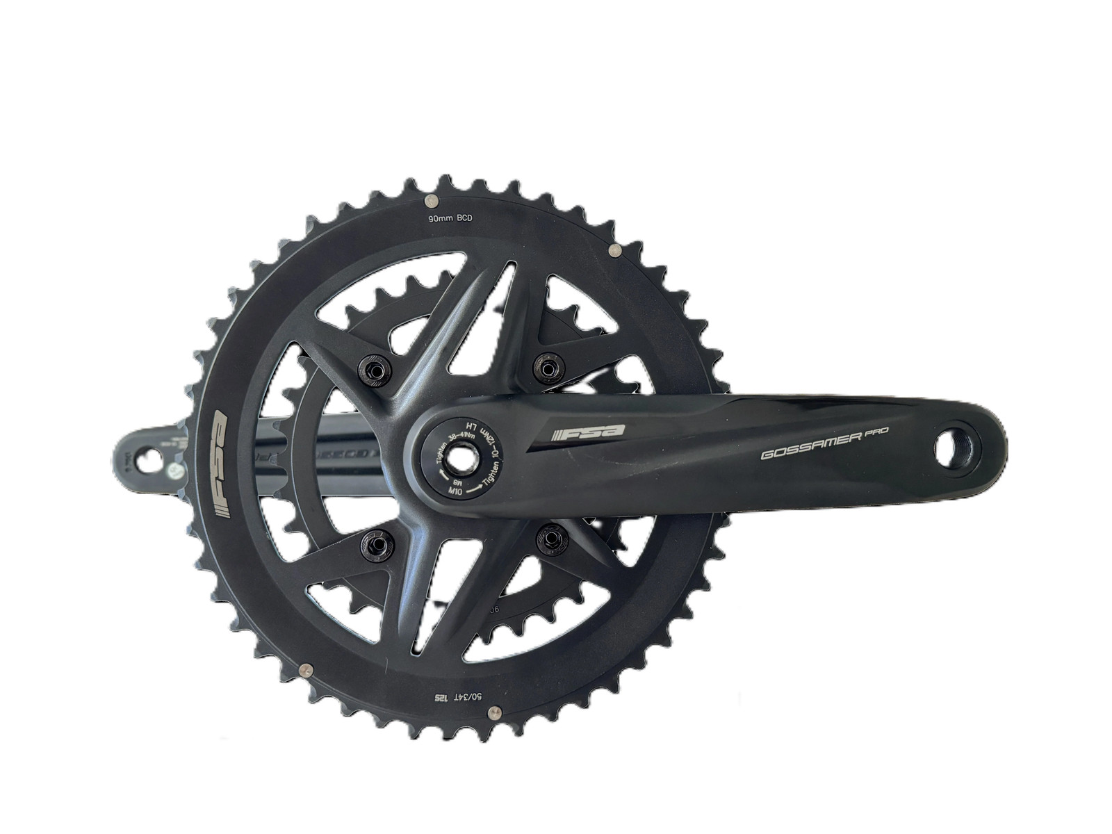 Full Speed Ahead Gossamer Pro 2x Crankset 34/50T Aluminum, MegaExo,