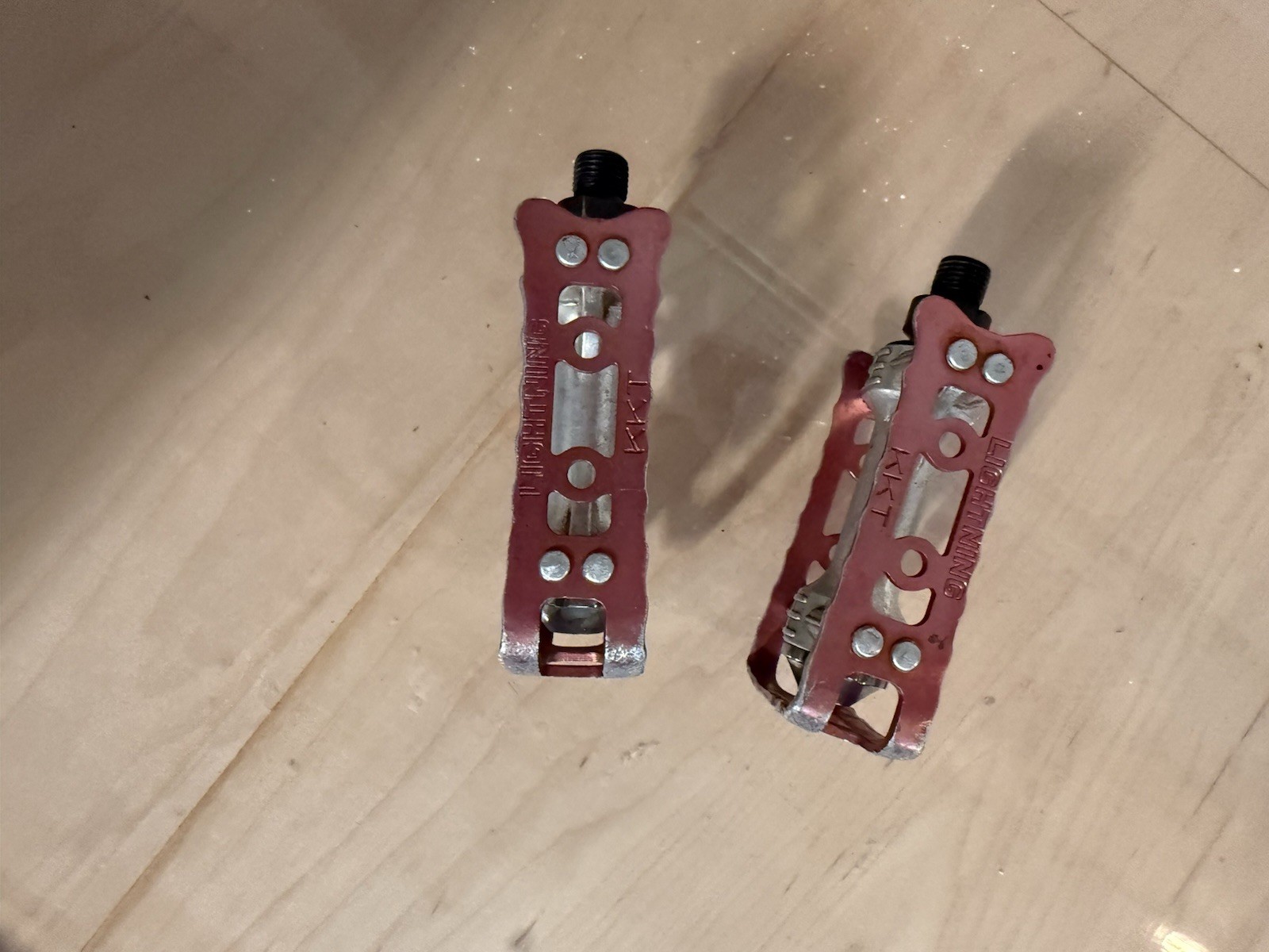 KKT Lightning Pedals Red 1980s vintage