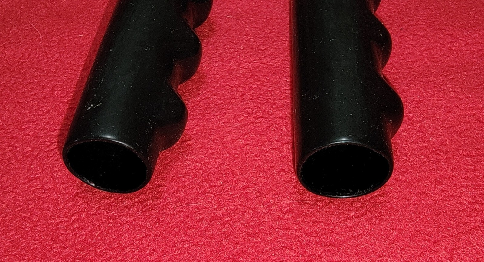 2 Bike Bicycle Black Smooth Hand Grips Molded – 7/8″ X 4.5 Inches Long