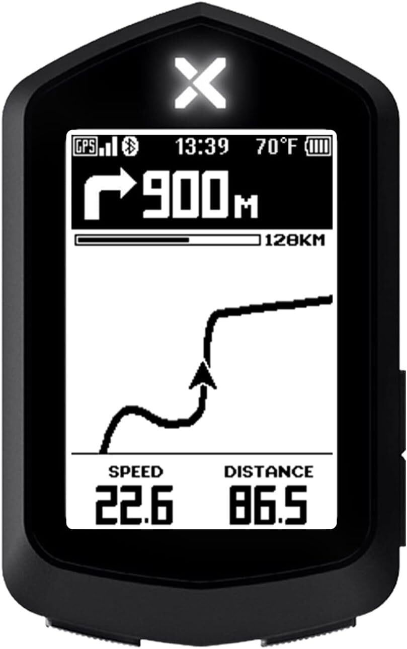 XOSS NAV Cycling Computer GPS Wireless Ant+ with black