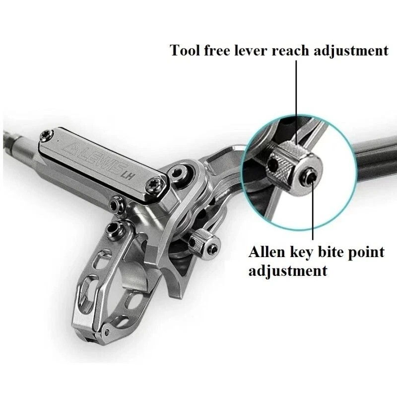 Lewis LH4 Brake Set, Left Front/Right Rear SILVER