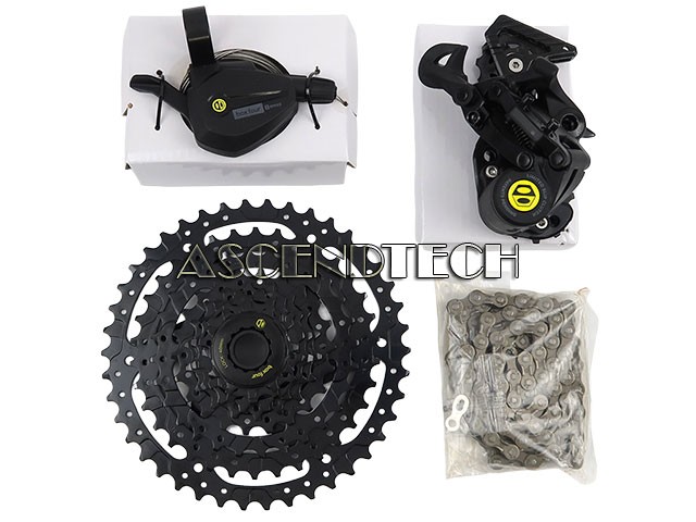 BOX COMPONENTS BOX FOUR 8-SPEED 12-42T CASSETTE DERAILLEUR SINGLE SHIFTER BLACK