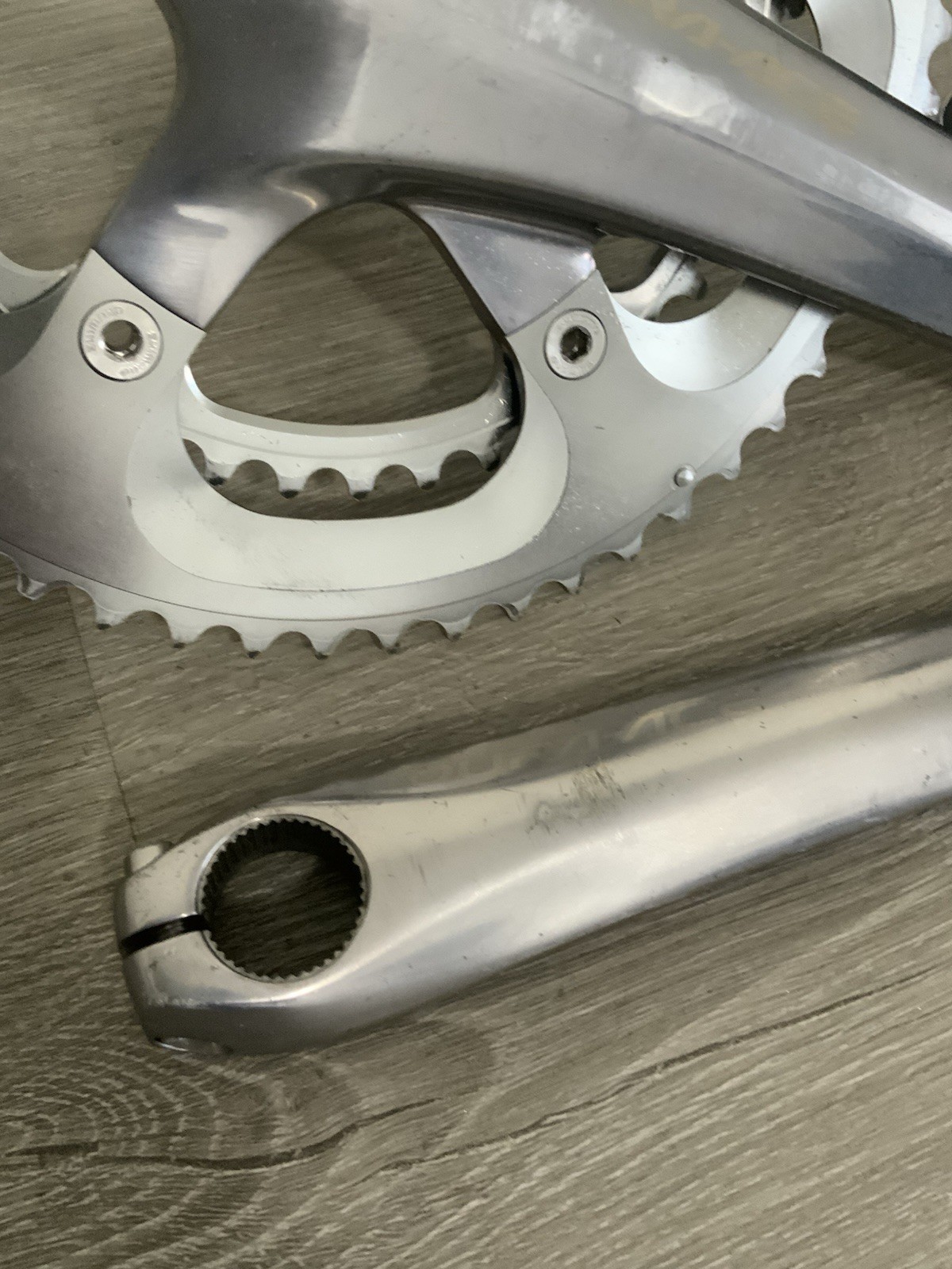 DURA ACE CRANKSET 10 SPEED DOUBLE 53-39 TOOTH 175 MM ARMS 7800 W/ 7800 BRACKET