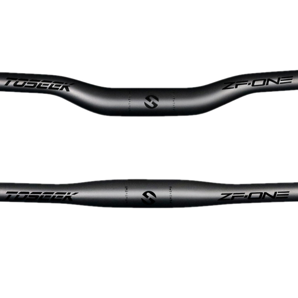 TOSEEK Carbon Fiber Flat Bar Rise Bar XC Mountain Bike Handlebar 31.8*600-760mm