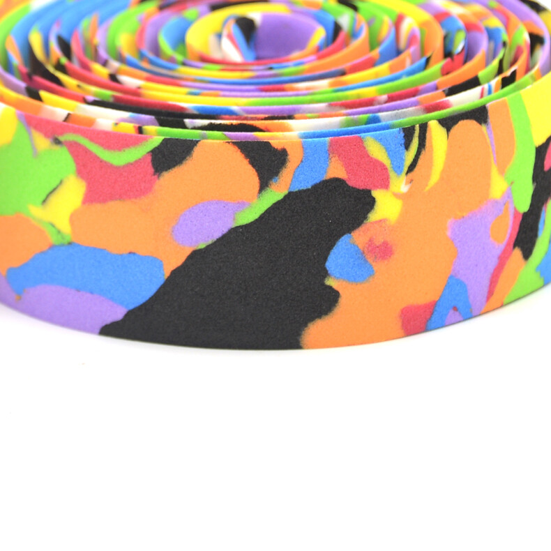 Road Bike Bicycle Track Handlebar Tape Rainbow Camo Handle Bar Drop Bullhorn