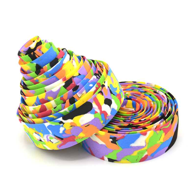 Road Bike Bicycle Track Handlebar Tape Rainbow Camo Handle Bar Drop Bullhorn