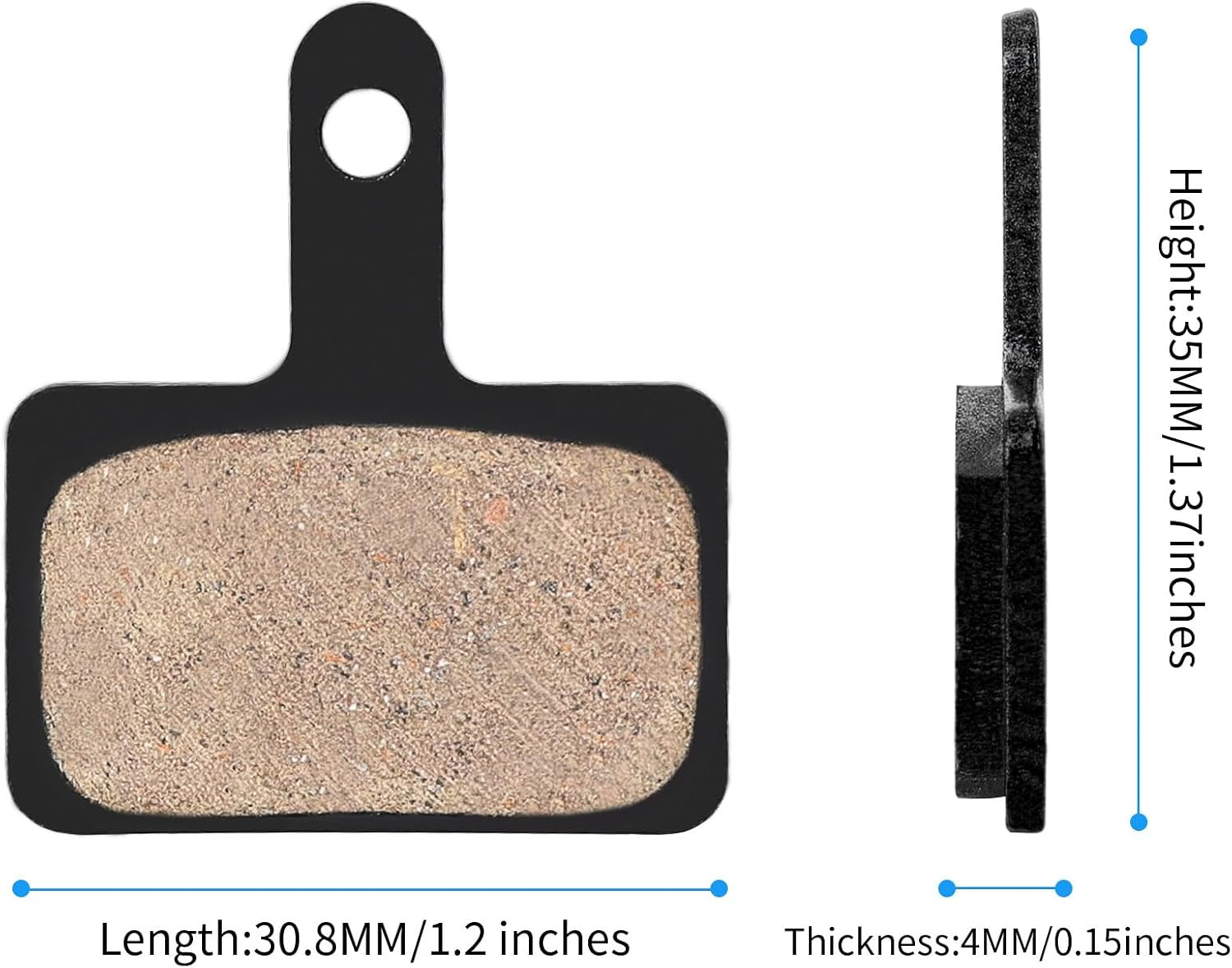 25 Pairs Bike Brake Pads, Compatible with Tektro Brake Pads for Shimano Brake Pa