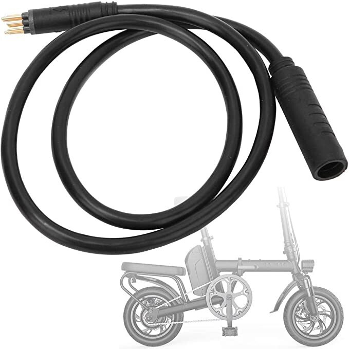 Electric Bike Hub Motor 9 Pin Cable 60cm Julet Type Black 250-1200W