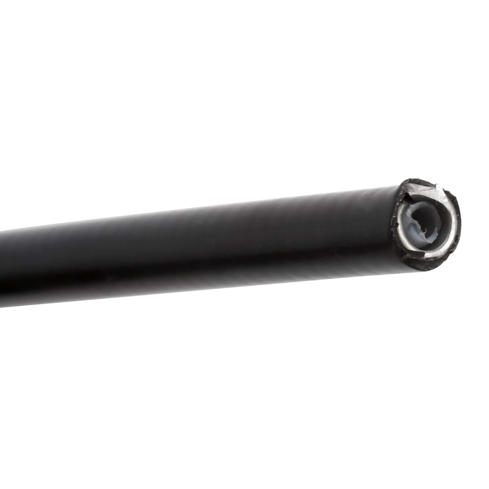 YaeMarine 5mm X 50ft Bicycle/Bike Lined Brake Cable Housing, Black