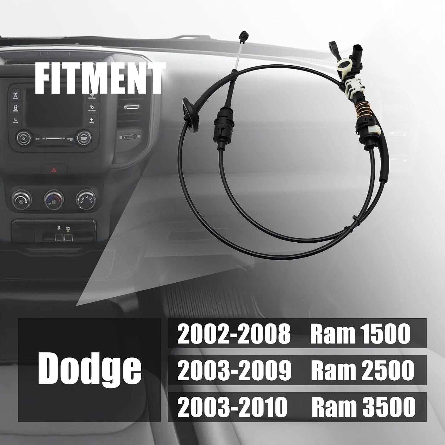 Automatic Transmission Gear Shift Cable Fit for Ram 1500 2500 3500 2002-2010 Wit