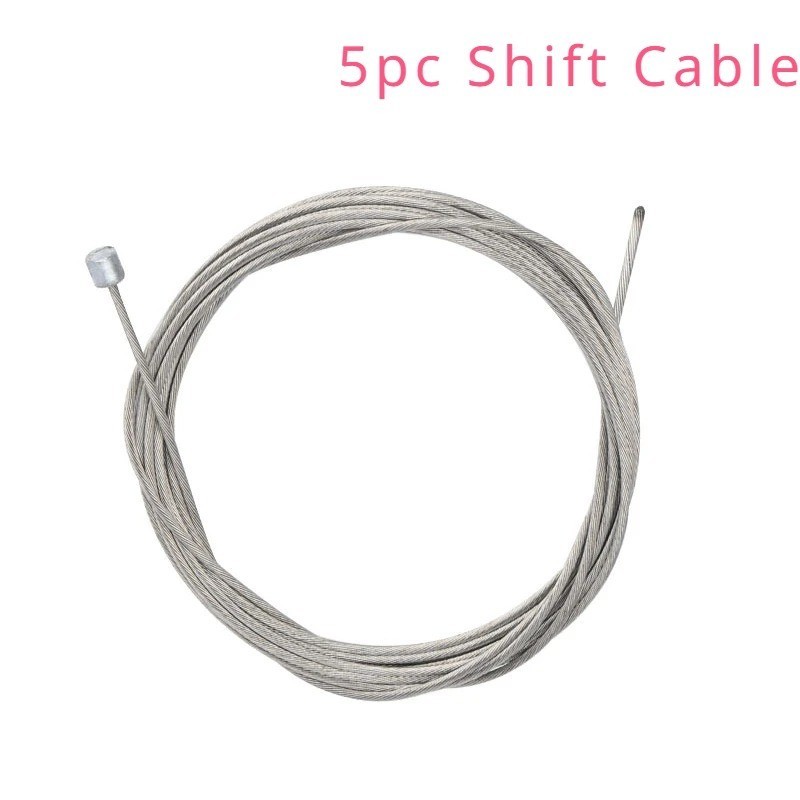 5PCS Bicycle Brake Shift Cable 1.7/2M MTB Road Bike Gear Wire Steel Line