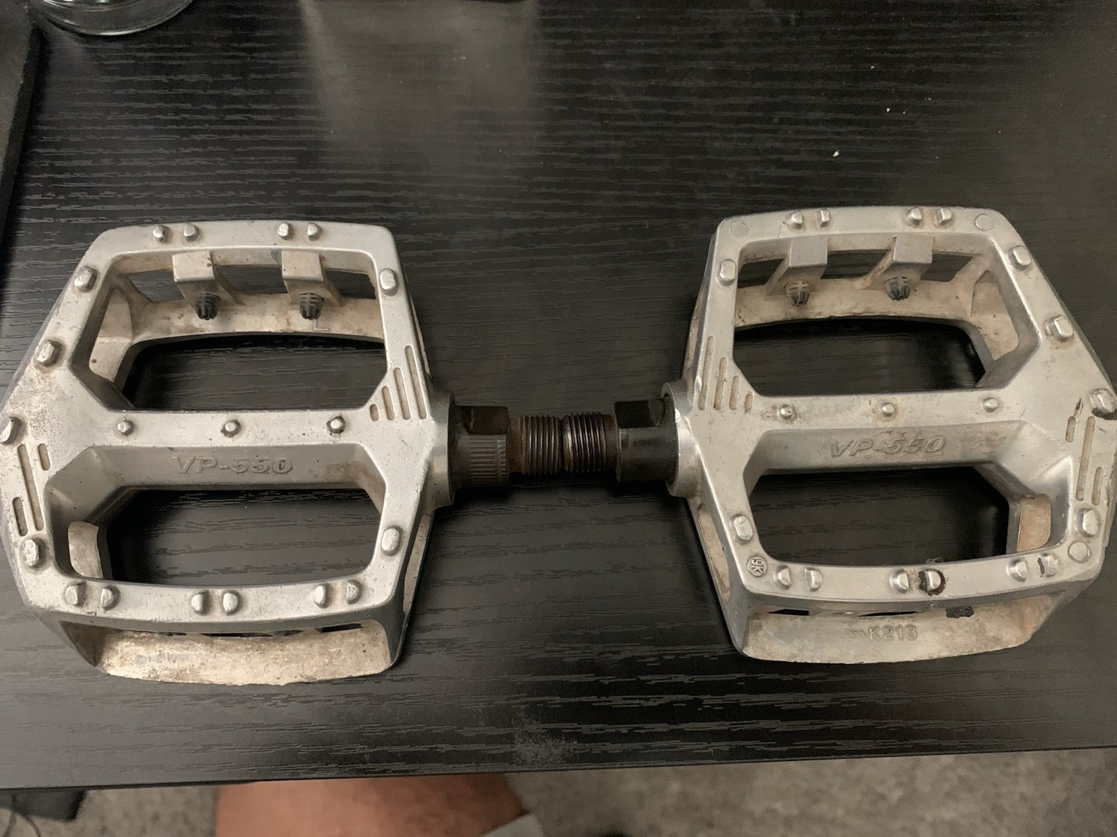 Bmx Silver pedals 9/16′ VP-550 Used. gt haro redline robinson eastern dk