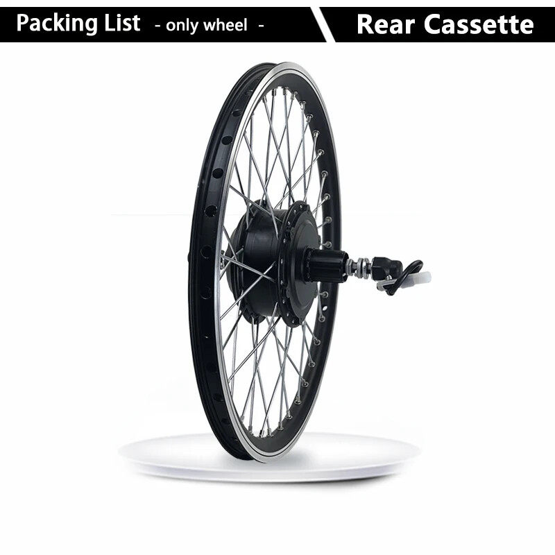 250W/350W/500W 36V 48V E-bike Conversion Kit Rear Cassette Wheel Hub Motor Kit