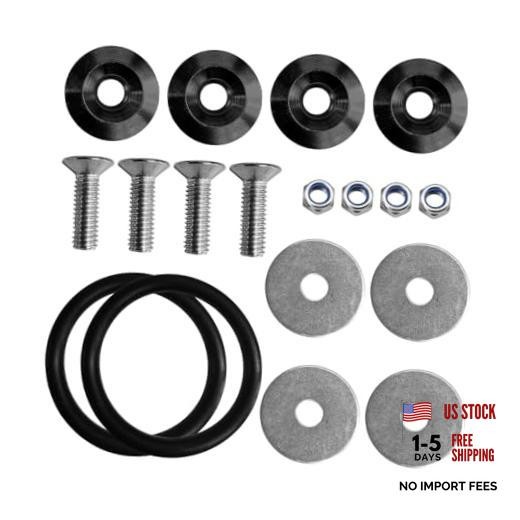 Car Bumper Quick Release Clips, 18PCS Vehicle Front Rear Bumper Bracket Black