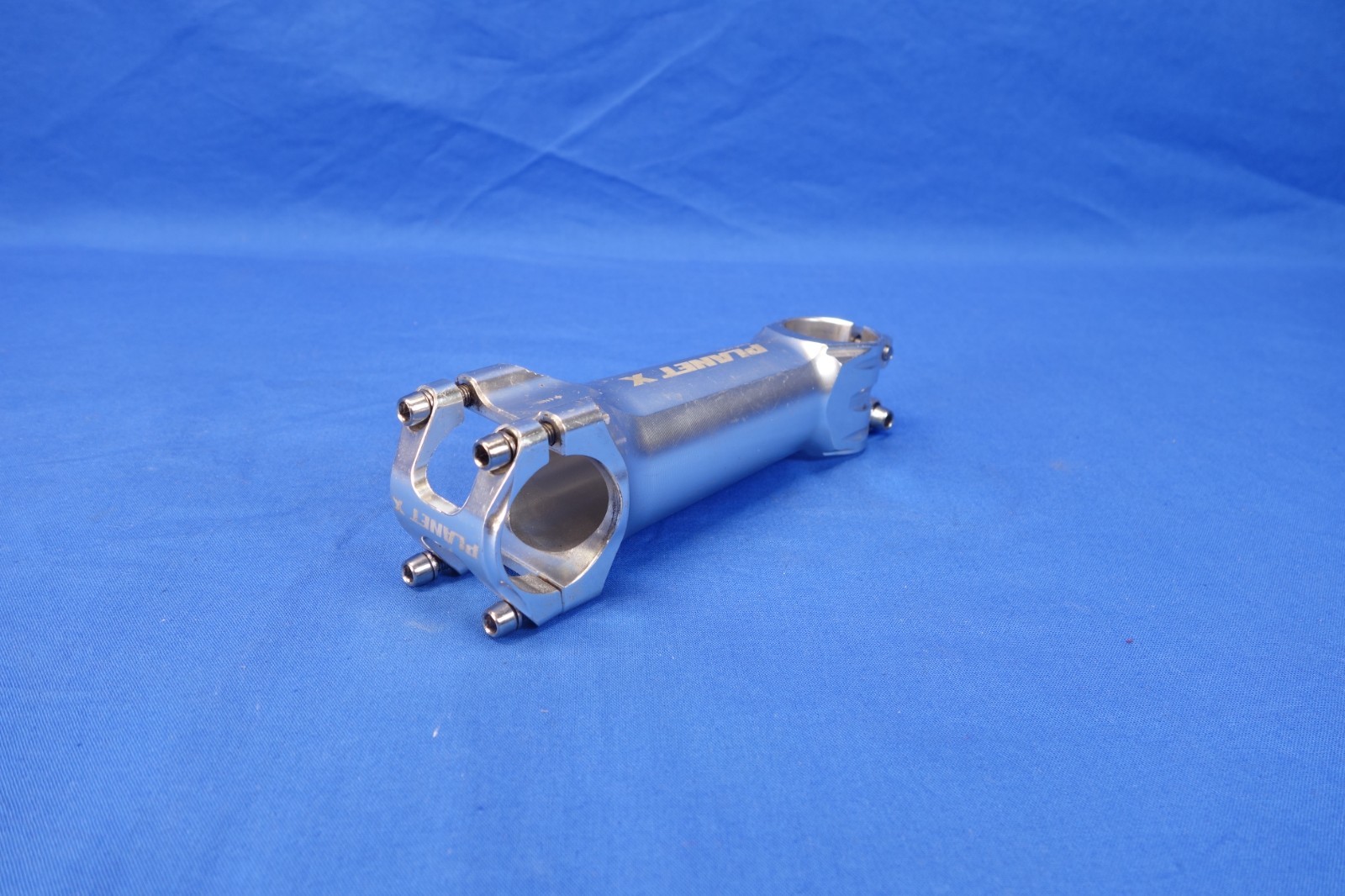 Planet X CNC120 Machined Silver Aluminum Bike Stem: 120mm Length x 31.8mm Clamp