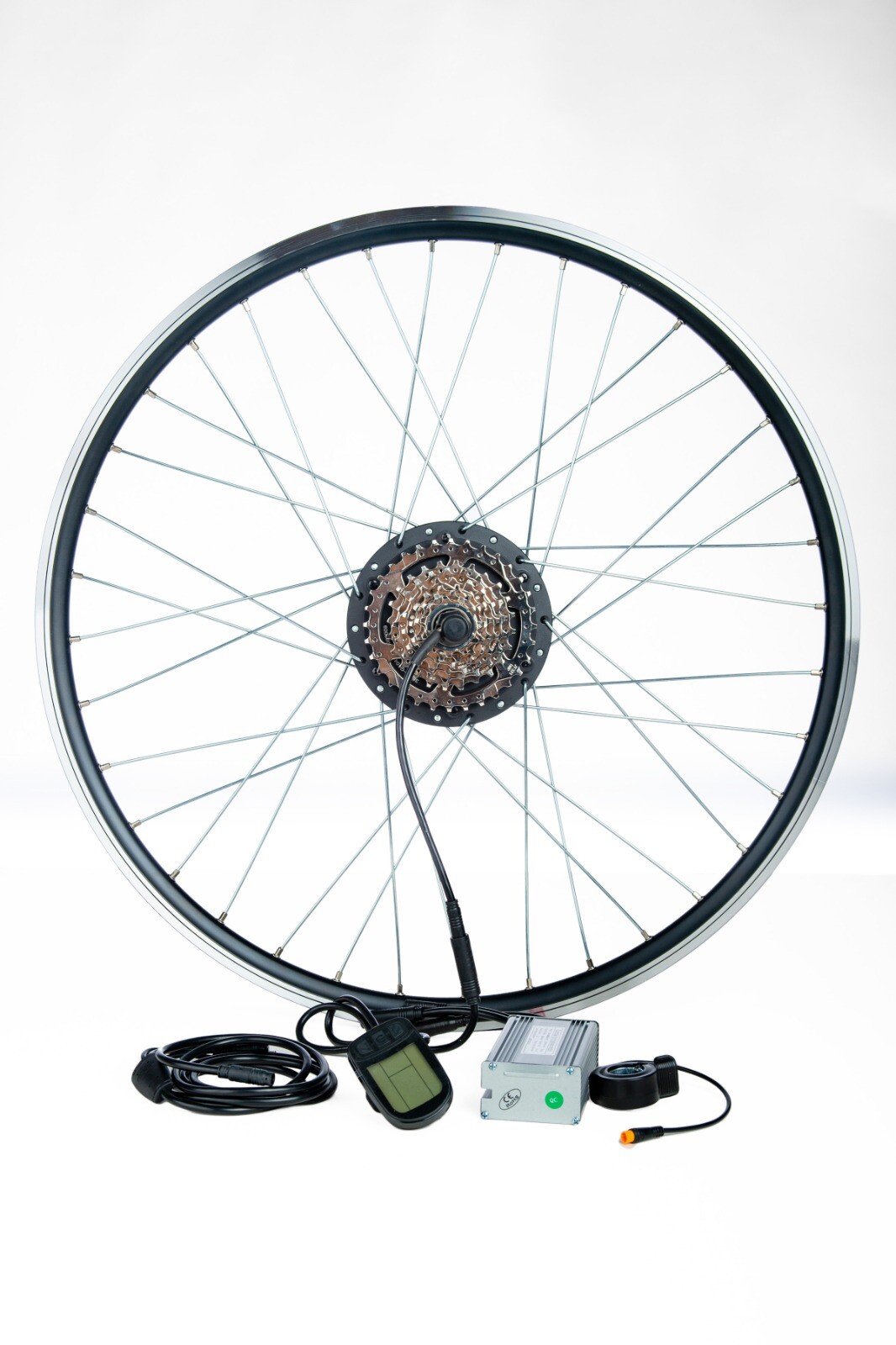 52v 1500w 37/60 mph/kmh 3.5kg water proof easy connect ebike kit (26″)