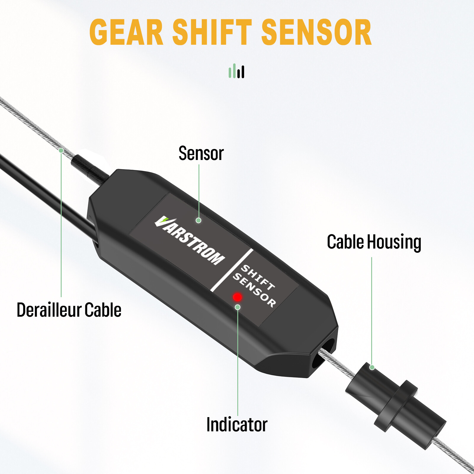 Variable 1T2 Cable Speed Shift Gear Sensor for Bafang eBike Mid Drive Motor Kits