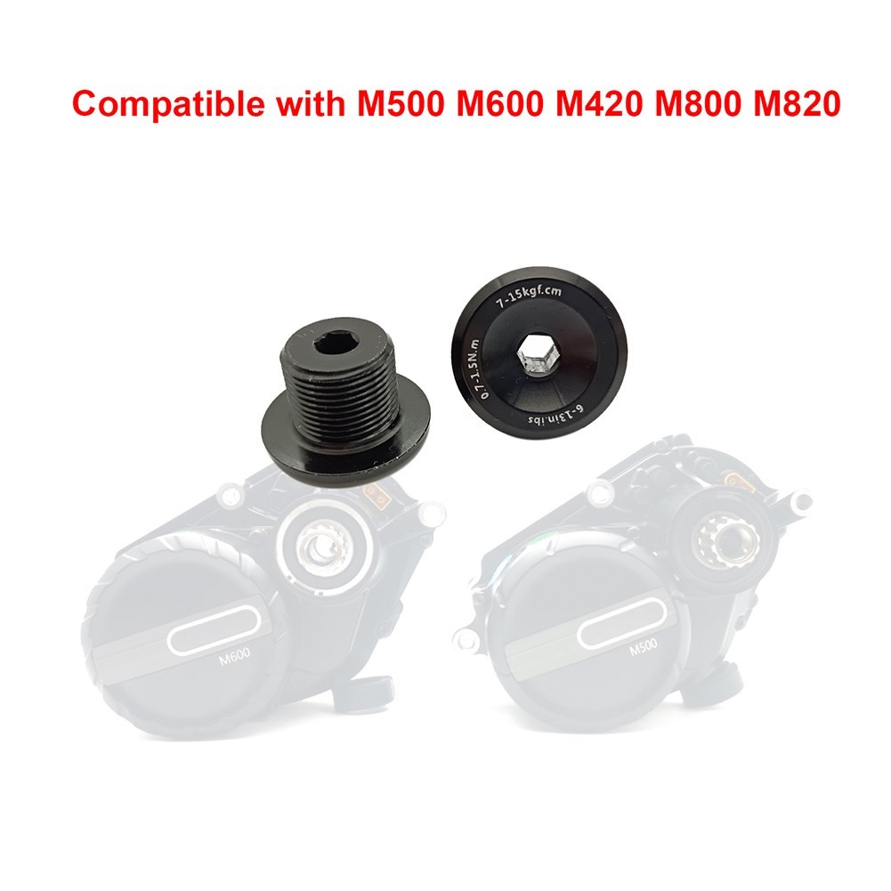Brandnew Crank Screw Ebike Repair Screw Black High Quality M15x0.75 23.8mm Nut
