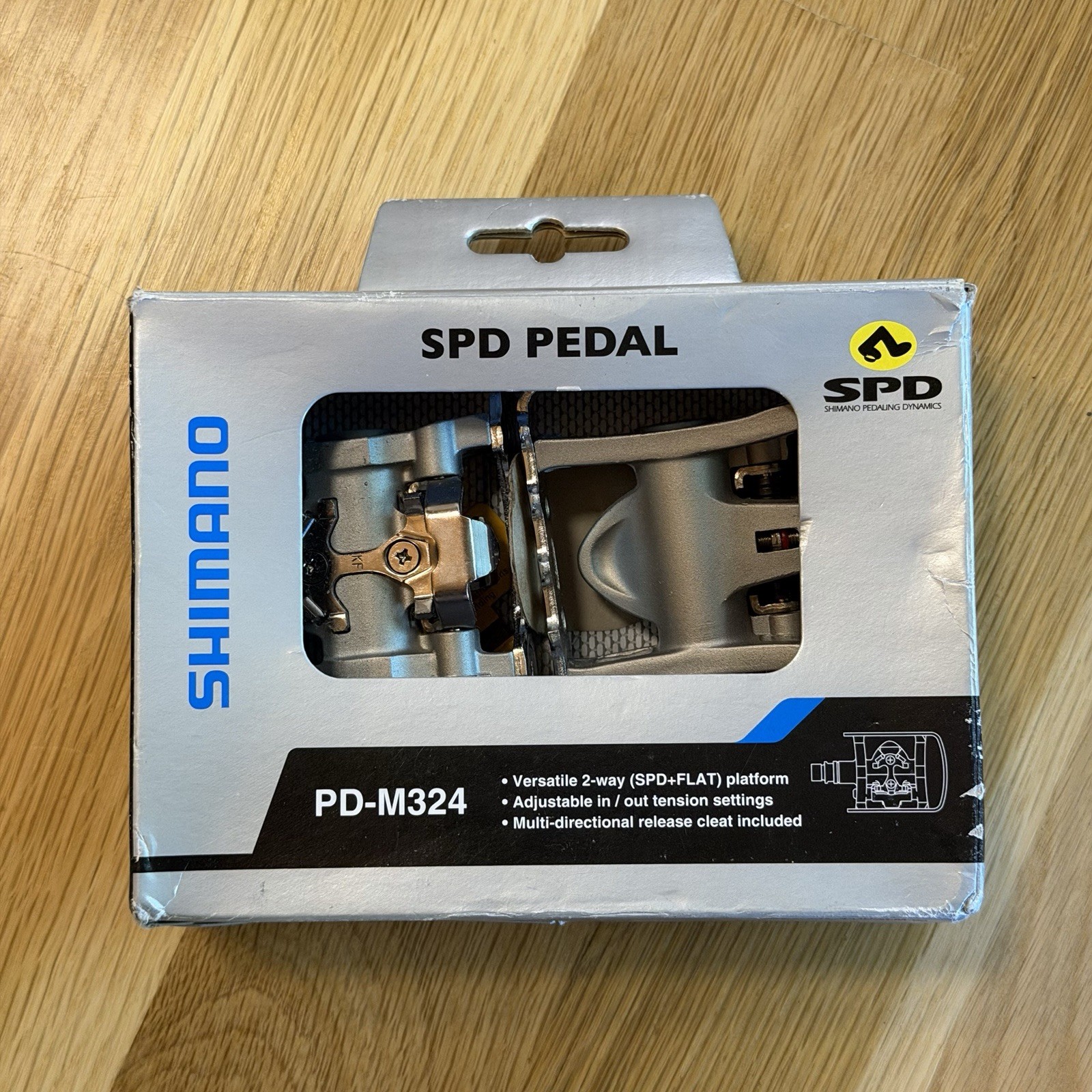 Shimano PD-M324 SPD MTB Pedals Clipless 9/16″ SM-SH56 Cleats New In Box