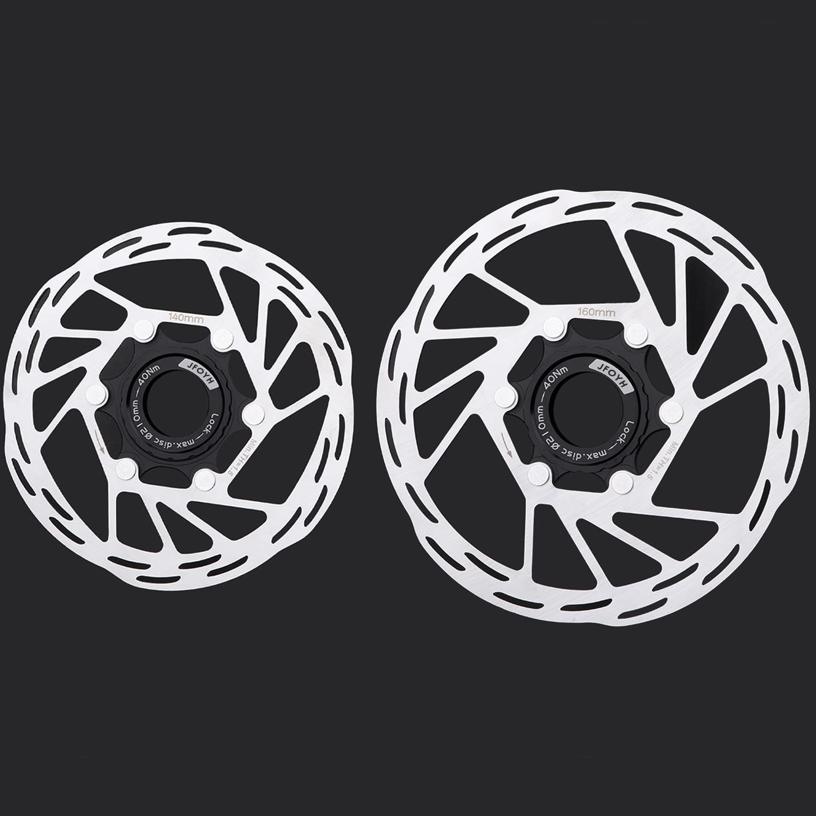 JFOYH 180mm Centerlock Disc Brake Rotor – High Strength, 1.8mm Thickness