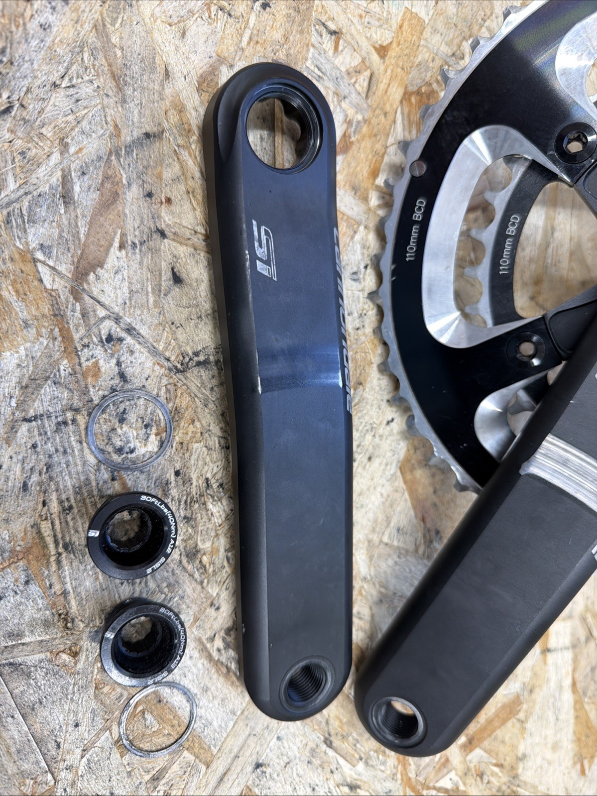 172.5mm Cannondale Si Hollowgram Crankset 10/11 Speed 2×11 2×10 FSA 50/34T 50/34