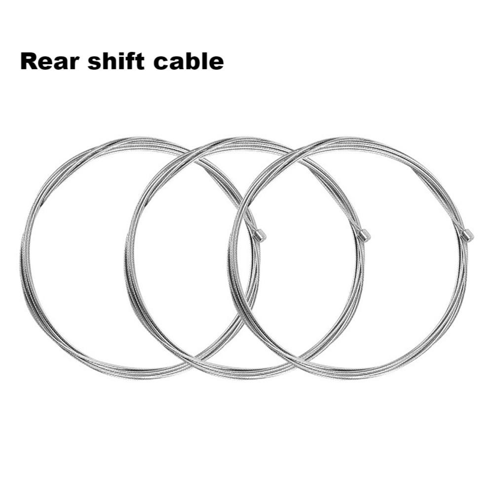 10Pcs Bike Brake Gear Cables Stainless Steel Zinc Coated Length 1 95 M
