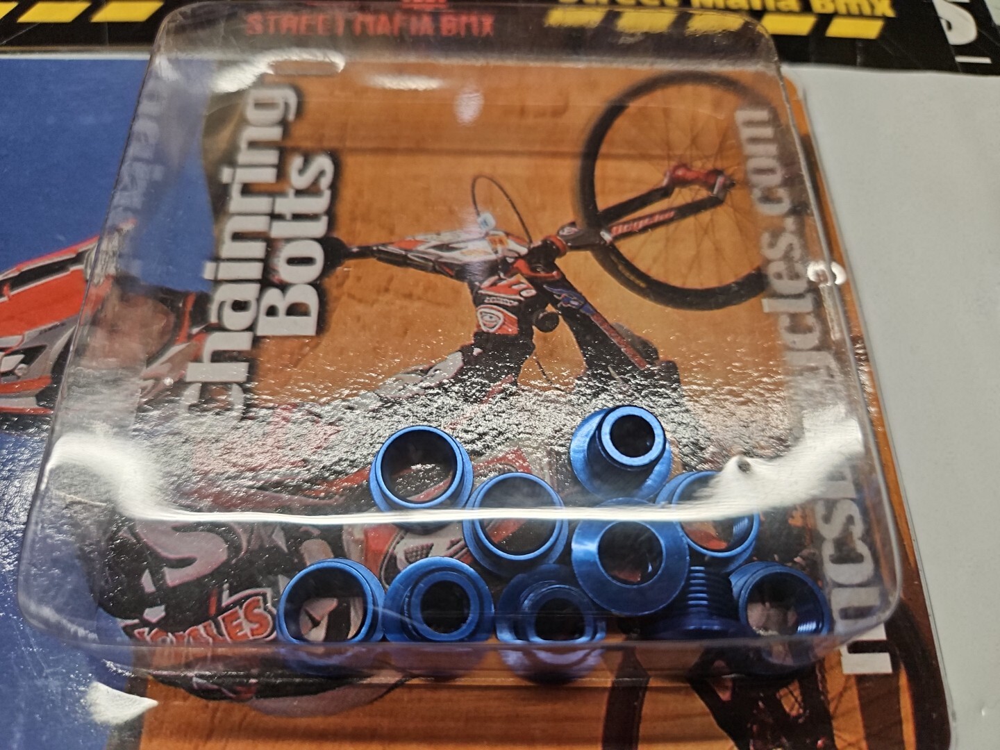 MCS bike BLUE ALLOY chainring BOLTS sprocket SPIDER 5ct GT SE CW Haro oldschool