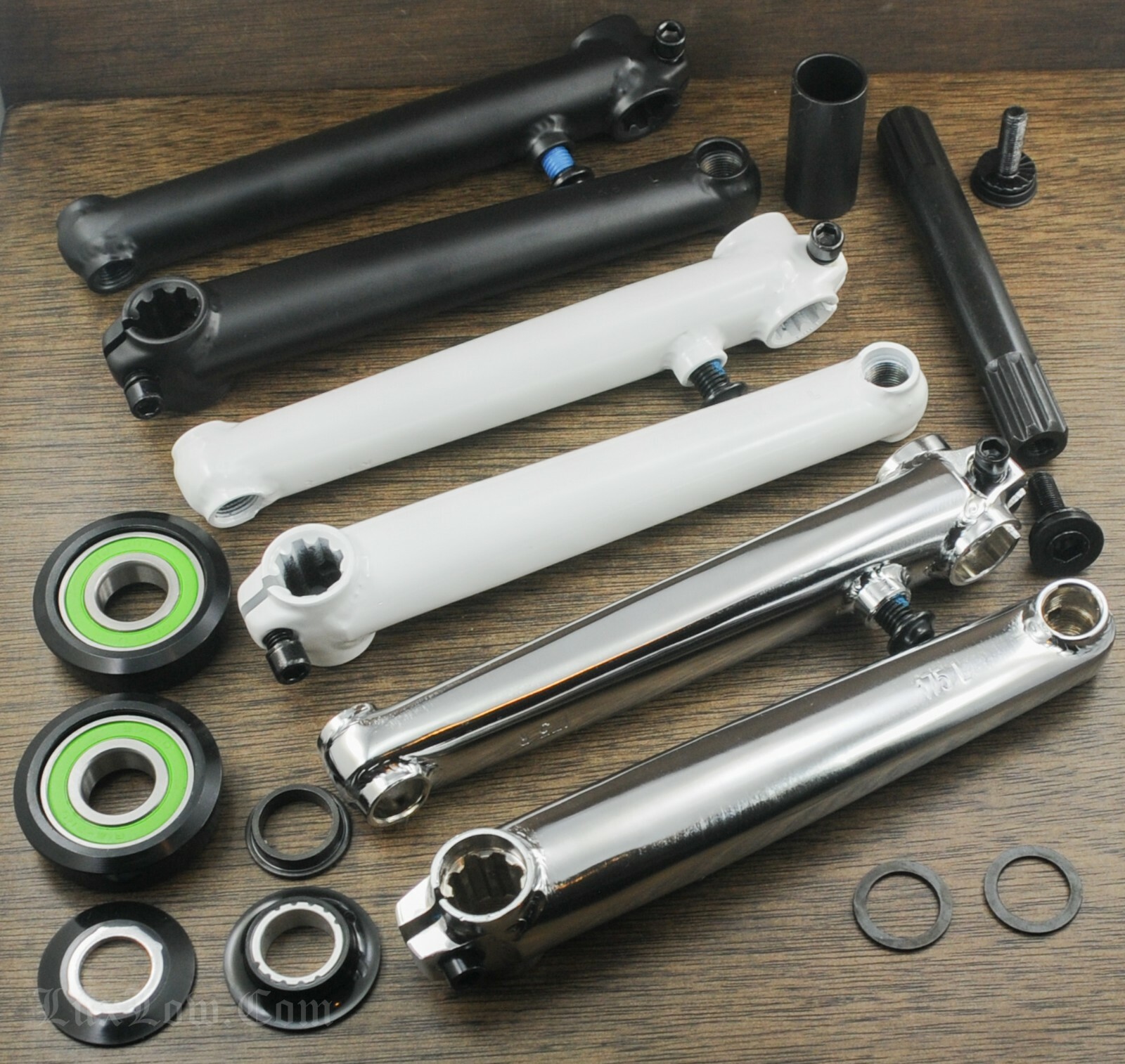 BMX Bike 175 Cranks 19mm8t Sealed Bottom Bracket Vintage Schwinn Cruiser Bicycle