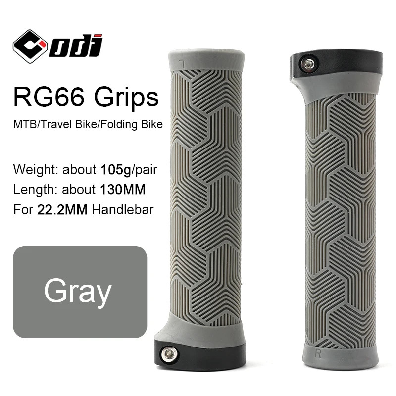 MTB Lock On Bike Grips 22.2MM Rubber Wing Shape Anti Slip Folding Handlebar