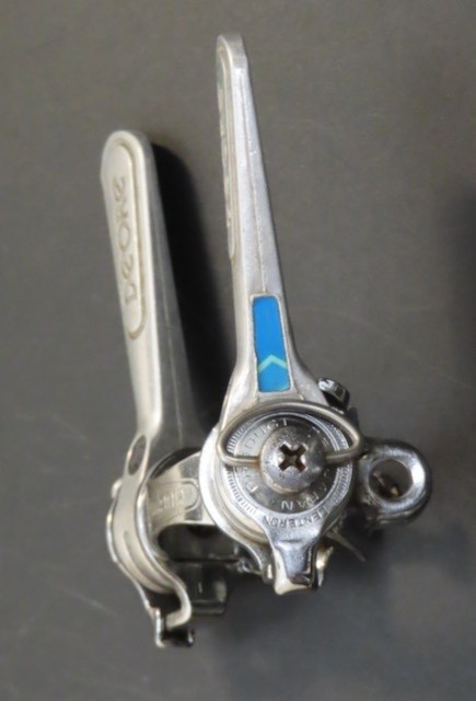 Vintage Shimano Deore Clamp on down tube friction shifters Japan