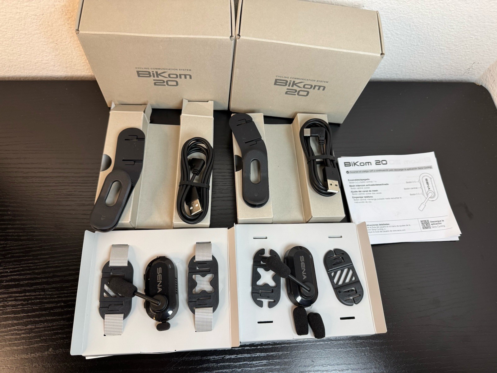 Sena BiKom 20 Bluetooth Cycling Communication System, Lightweight 20g