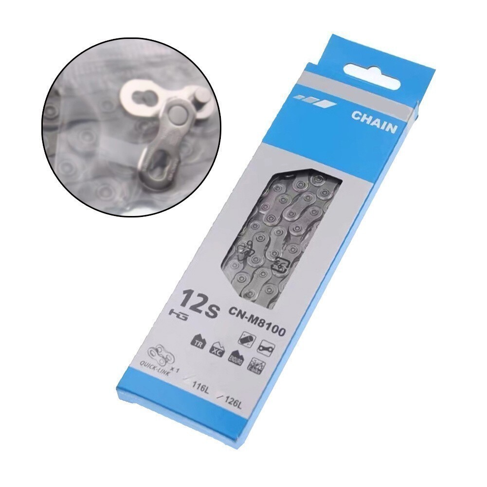 Shuimao DEORE XT 12-Speed Chain CN-M8100 MTB E-Bike Chains 126 Links Quick Link