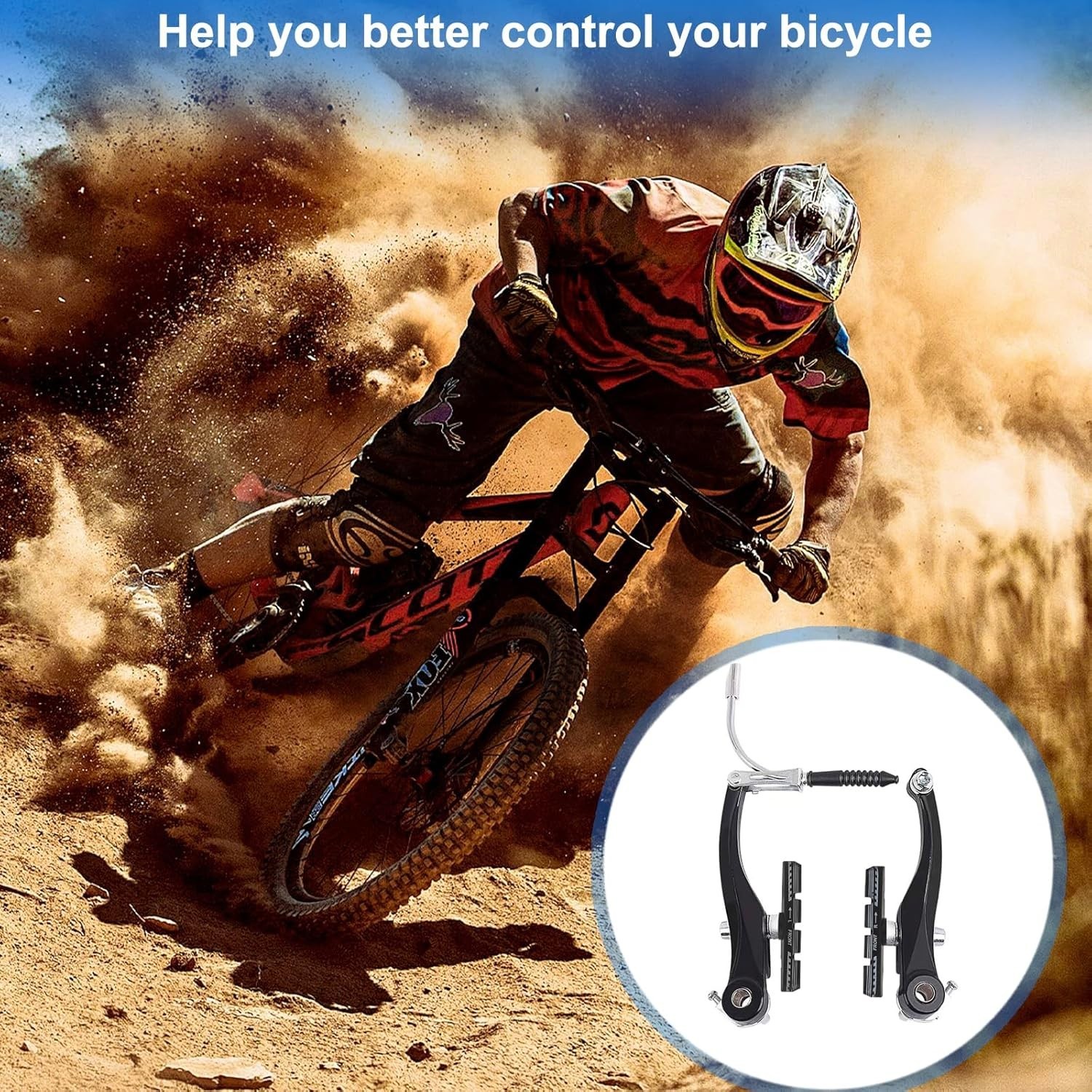 Bike Brake Pads Set, 70mm Universal V-Brake Blocks for Mountain and Road Bicycle