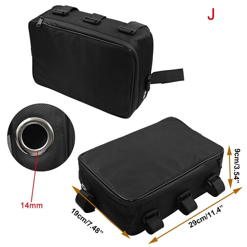 Electric Bike Case Bag Storage Bicycle Ebike battery Scooter frame downtube rear