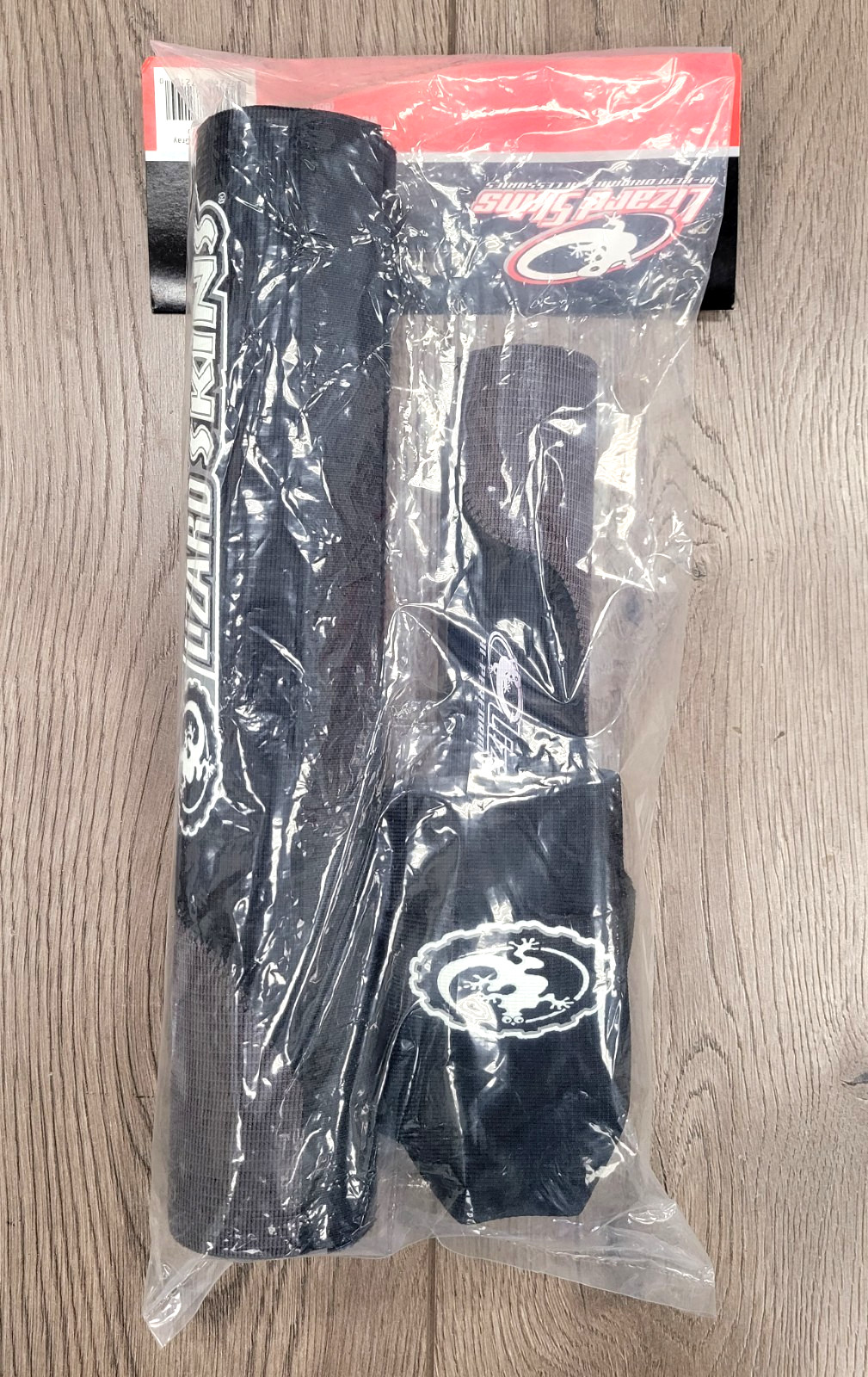 NOS Lizard Skins BMX Pad Set, Black with Grey, BMX Mid-School, New in Package.