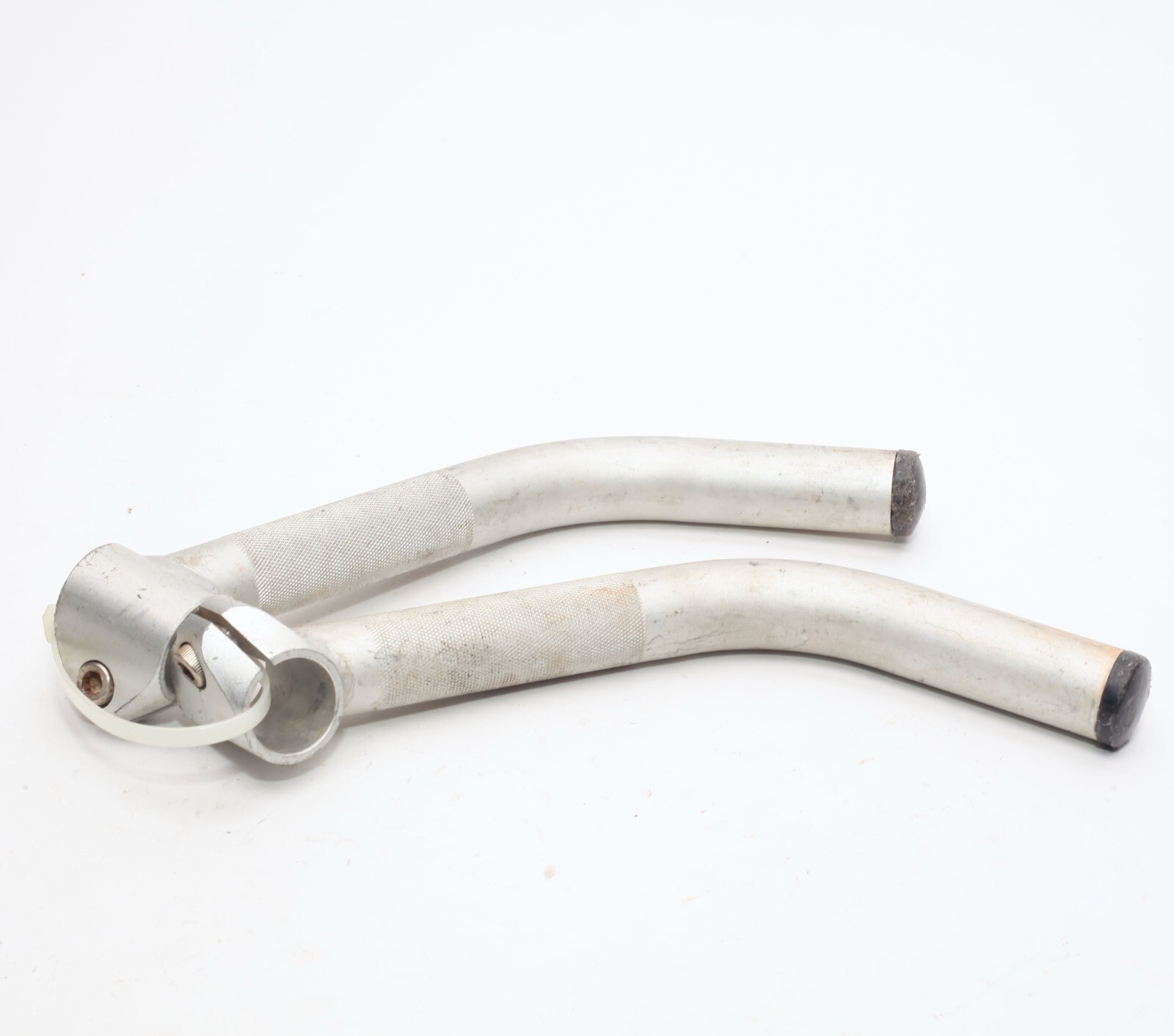 Control Tech Control Stix II Lite 8″ MTB Bar Ends 1990s Silver Anodized Aluminum