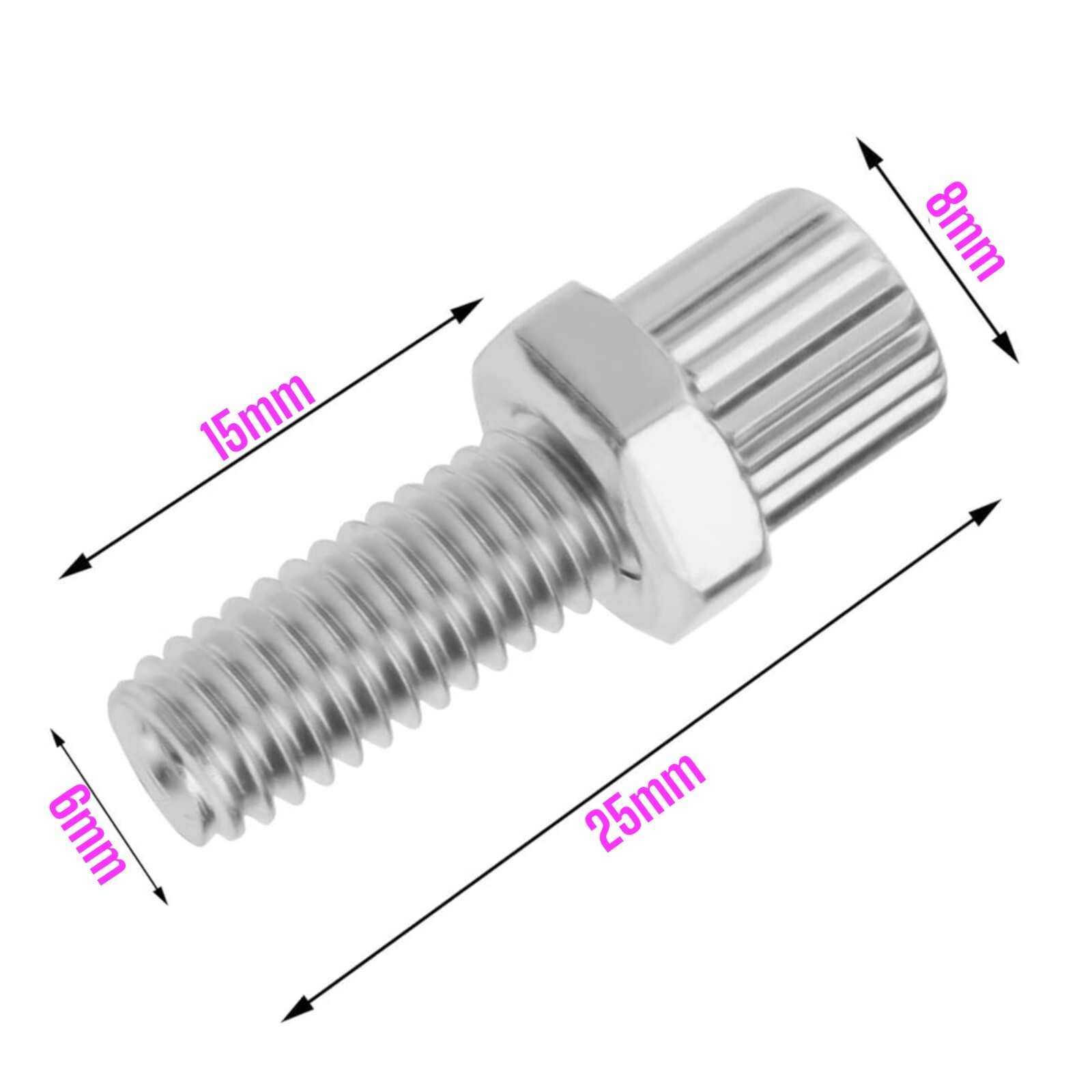 6mm Bicycle Brake Lever Barrel Adjuster For Brake Calipers and Derailleurs M6