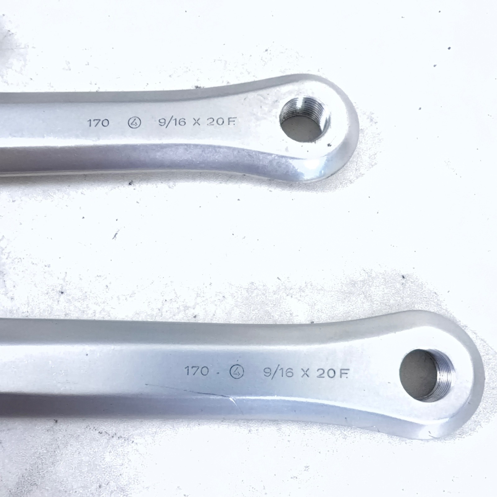Vintage Campagnolo Triomphe Crank Set 116 BCD Shield Victory Double 170 mm